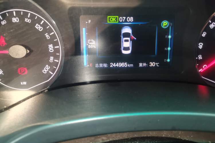 Used BYD e5 2018 Travel Edition Odometer Close Up