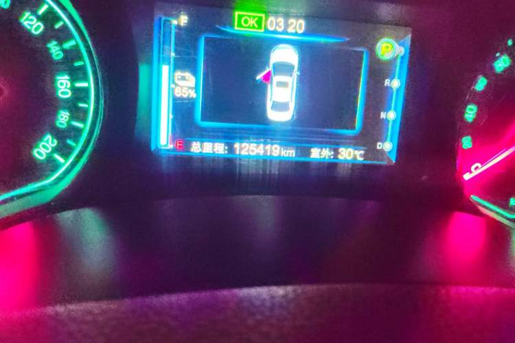 Used BYD e5 2018 Travel Edition Odometer Close Up
