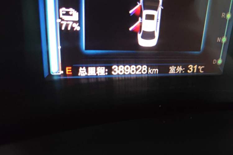 Used BYD e5 2018 Travel Edition Odometer Close Up