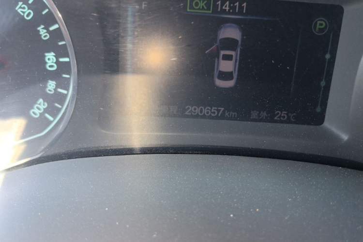 Used BYD e5 2018 Travel Edition Odometer Close Up