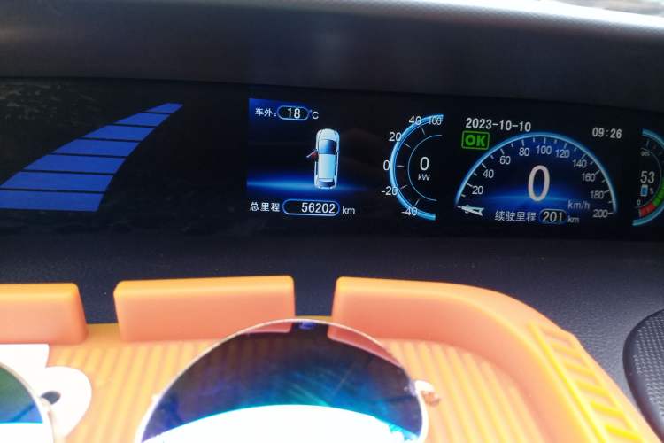 Used BYD e6 2016 400 Elite Edition Odometer Close Up