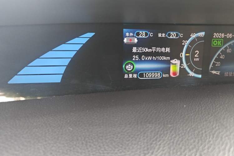 Used BYD e6 2016 400 Elite Edition Odometer Close Up