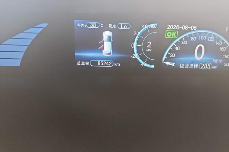 Used BYD e6 2016 400 Elite Edition Odometer Close Up