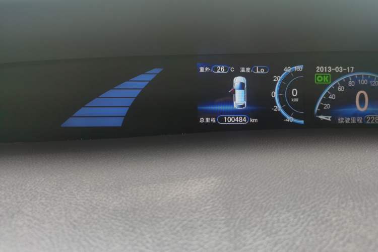 Used BYD e6 2016 400 Elite Edition Odometer Close Up