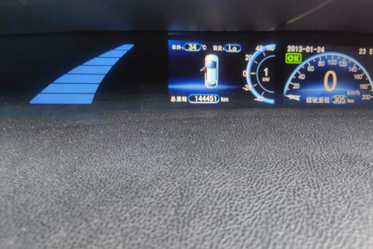 Used BYD e6 2016 400 Prestige Edition Odometer Close Up