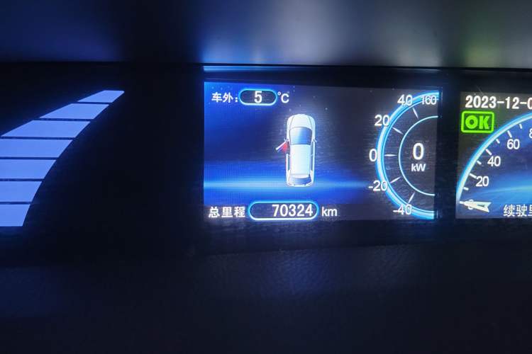 Used BYD e6 2016 400 Elite Edition Odometer Close Up