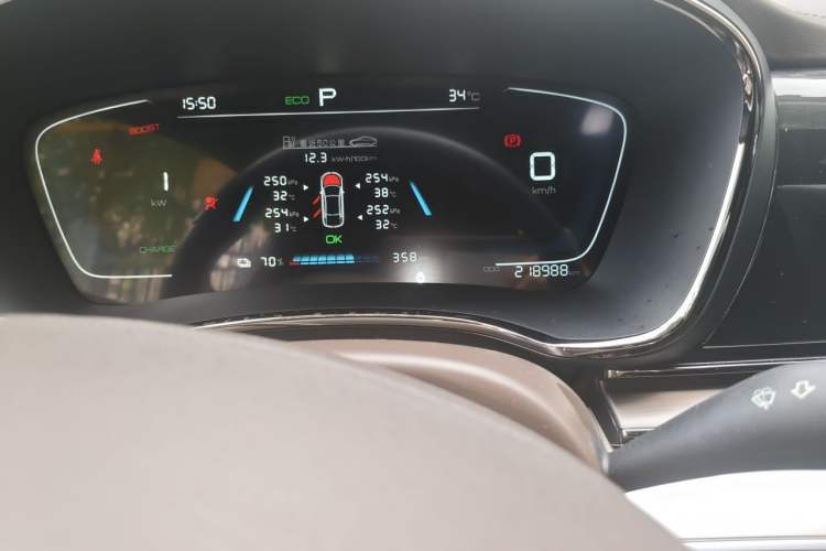 Used BYD e9 2022 Business Edition Odometer Close Up