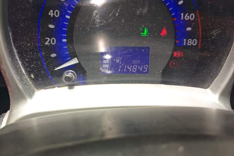 Used BYD F0 2011 Shangku Edition 1.0L XuanKu Model Odometer Close Up