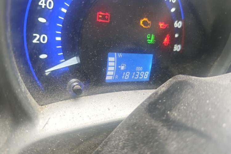Used BYD F0 2012 1.0L XuanKu Trim Odometer Close Up
