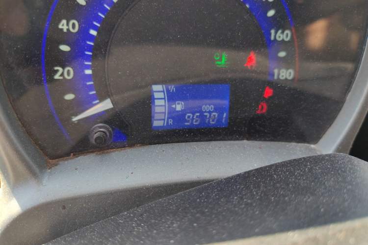 Used BYD F0 2012 1.0L XuanKu Trim Odometer Close Up