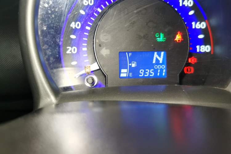 Used BYD F0 2013 1.0L AMT XuanKu Model Odometer Close Up