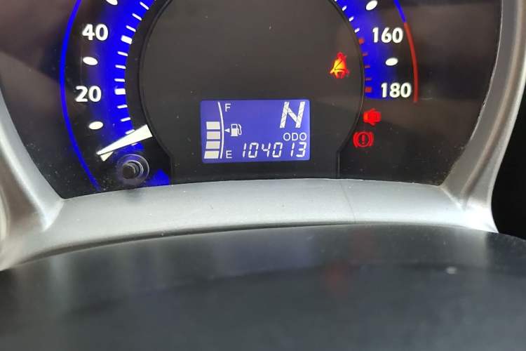 Used BYD F0 2013 1.0L AMT XuanKu Model Odometer Close Up