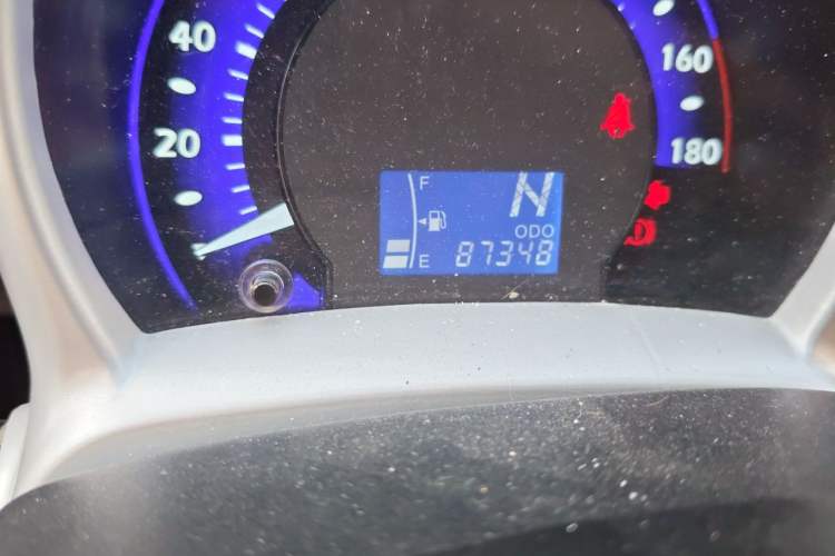 Used BYD F0 2015 1.0L AMT XuanKu Model Odometer Close Up