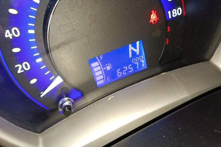 Used BYD F0 2015 1.0L AMT XuanKu Model Odometer Close Up