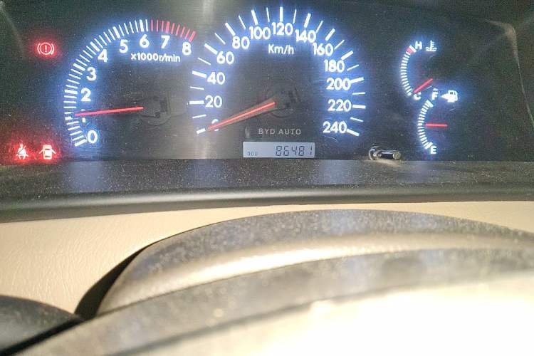 Used BYD F3 2011 1.5L New Platinum Edition Standard Version Odometer Close Up
