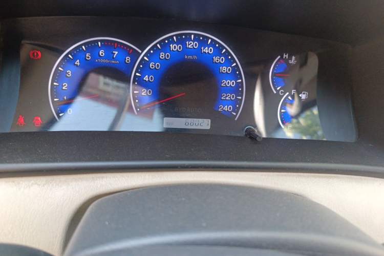 Used BYD F3 2011 1.5L New Platinum Edition Comfort Version Odometer Close Up
