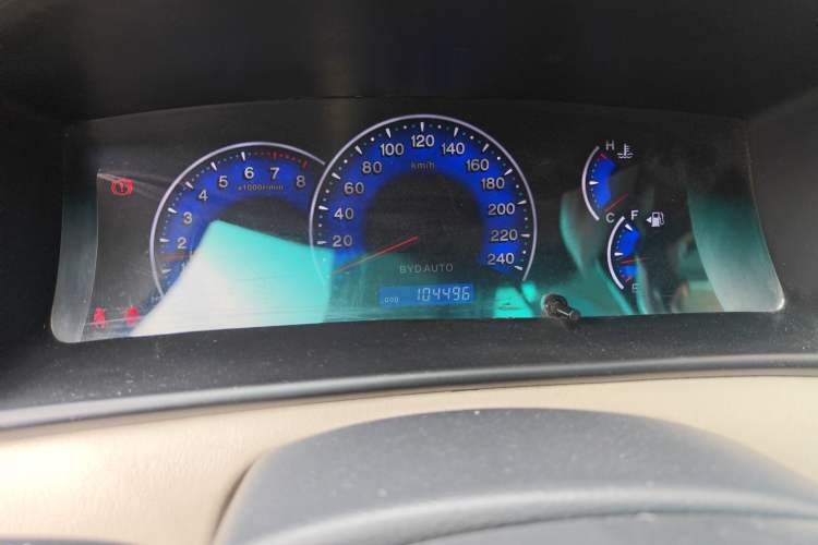 Used BYD F3 2012 Energy-Saving Edition 1.5L Manual Luxury Model Odometer Close Up