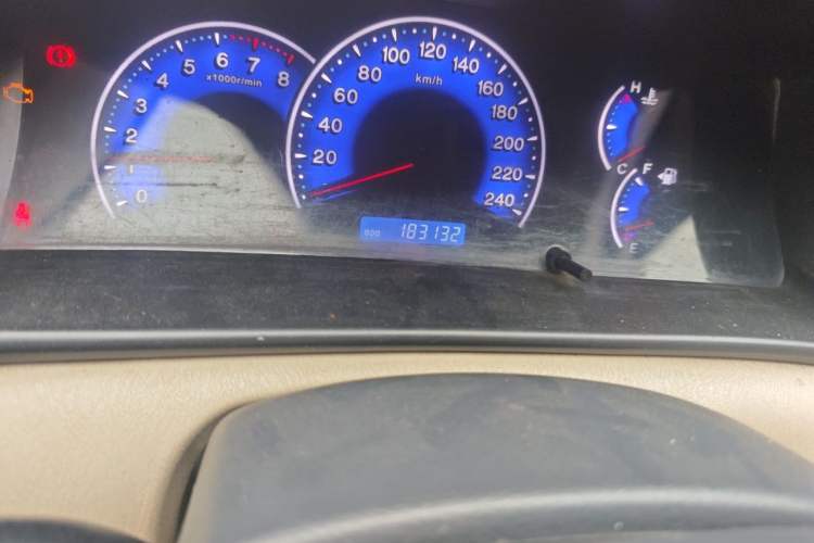 Used BYD F3 2012 Energy-Saving Edition 1.5L Manual Standard Model Odometer Close Up