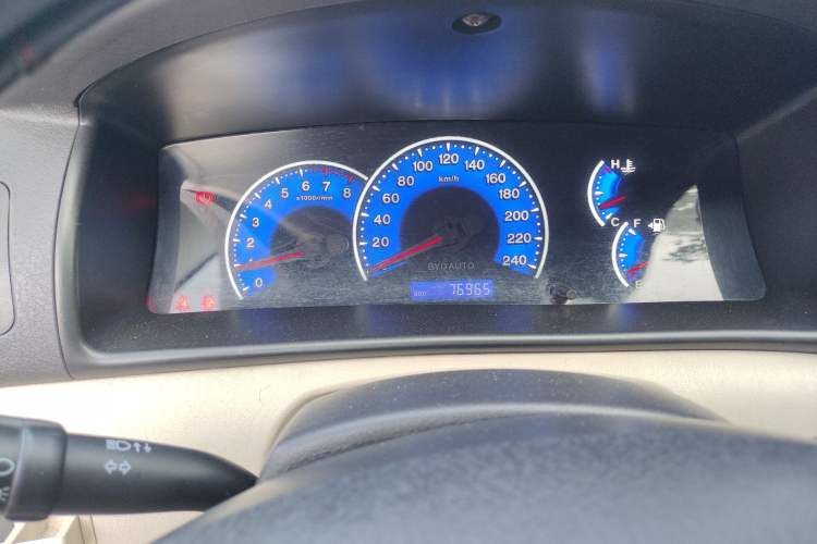 Used BYD F3 2012 Energy-Saving Model 1.5L Manual Comfort Version Odometer Close Up