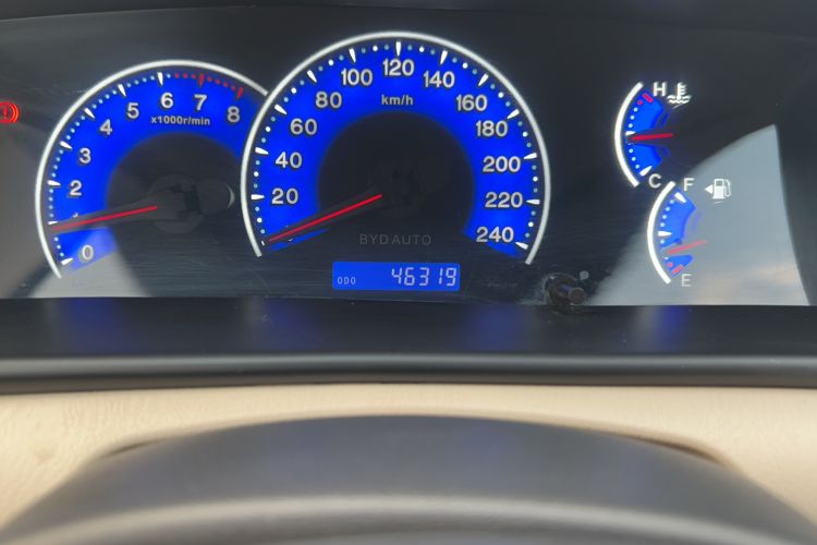 Used BYD F3 2012 Energy-Saving Model 1.5L Manual Comfort Version Odometer Close Up