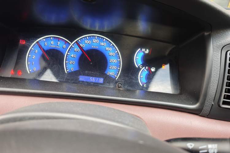 Used BYD F3 2012 Energy-Saving Model 1.5L Manual Comfort Version Odometer Close Up