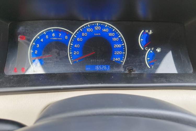 Used BYD F3 2012 Energy-Saving Model 1.5L Manual Comfort Version Odometer Close Up