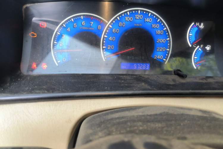 Used BYD F3 2013 Energy-Efficient Model 1.5L Manual Comfort Version Odometer Close Up