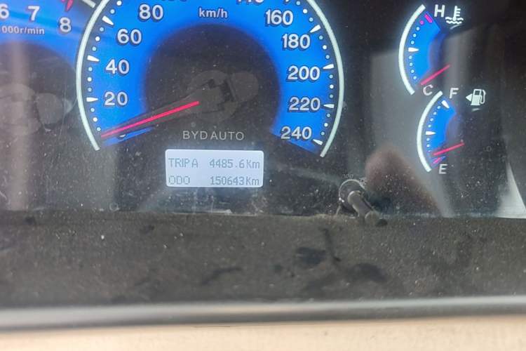 Used BYD F3 2013 Energy-Efficient Model 1.5L Manual Comfort Version Odometer Close Up