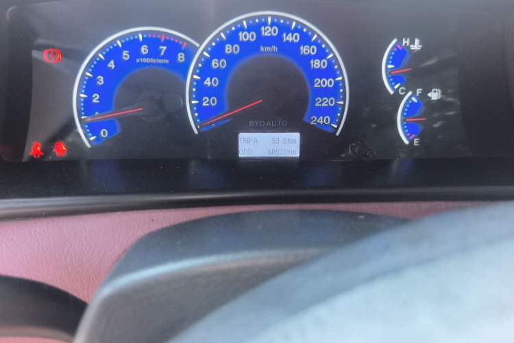 Used BYD F3 2013 Energy-Efficient Model 1.5L Manual Comfort Version Odometer Close Up