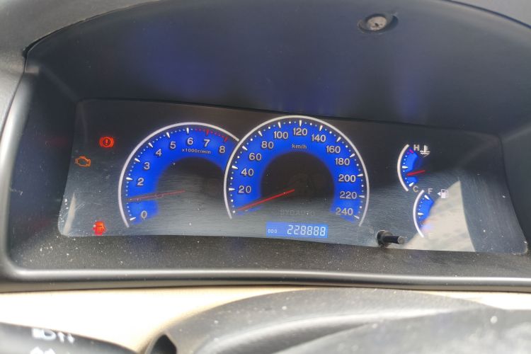 Used BYD F3 2013 Energy-Efficient Model 1.5L Manual Comfort Version Odometer Close Up