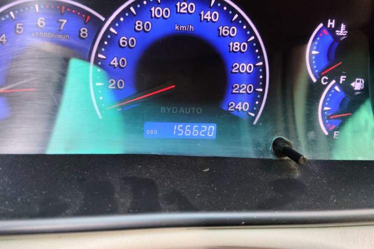 Used BYD F3 2013 Energy-Efficient Model 1.5L Manual Comfort Version Odometer Close Up