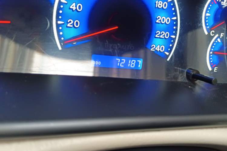 Used BYD F3 2013 Energy-Efficient Model 1.5L Manual Comfort Version Odometer Close Up