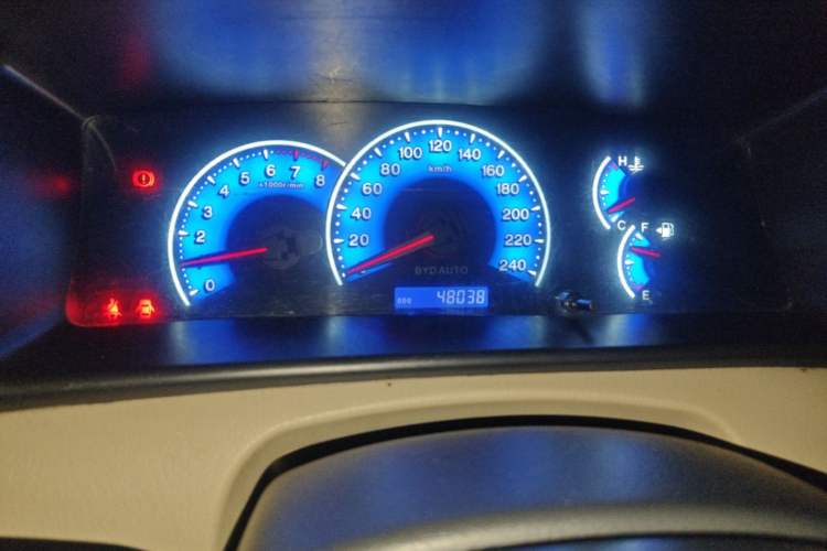 Used BYD F3 2013 Energy-Efficient Model 1.5L Manual Comfort Version Odometer Close Up
