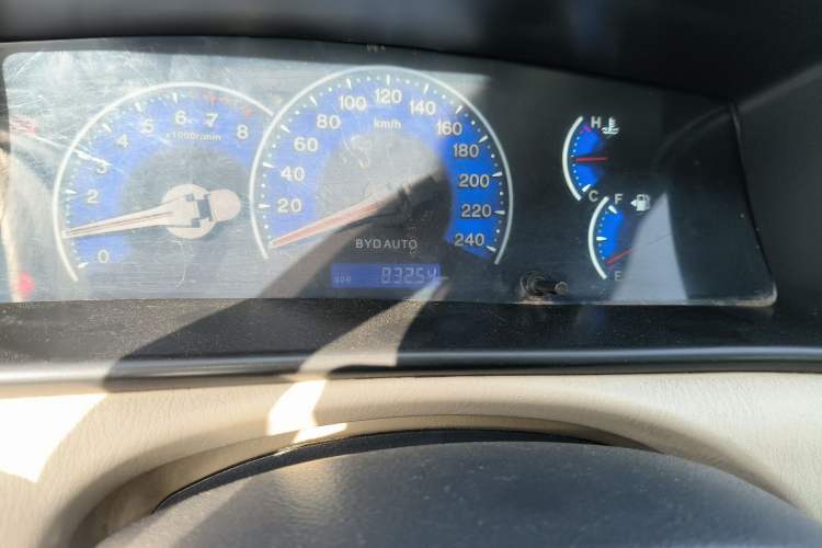 Used BYD F3 2013 Energy-Efficient Model 1.5L Manual Comfort Version Odometer Close Up