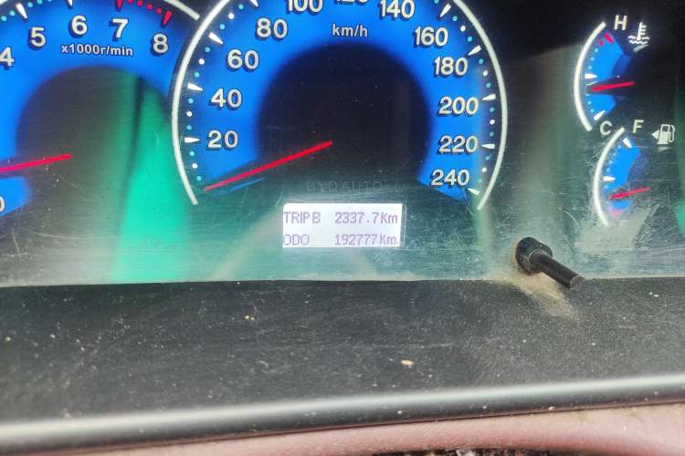 Used BYD F3 2013 Energy-Efficient Model 1.5L Manual Comfort Version Odometer Close Up