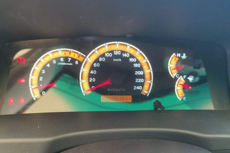 Used BYD F3 2014 1.5L Manual Luxury Model Odometer Close Up