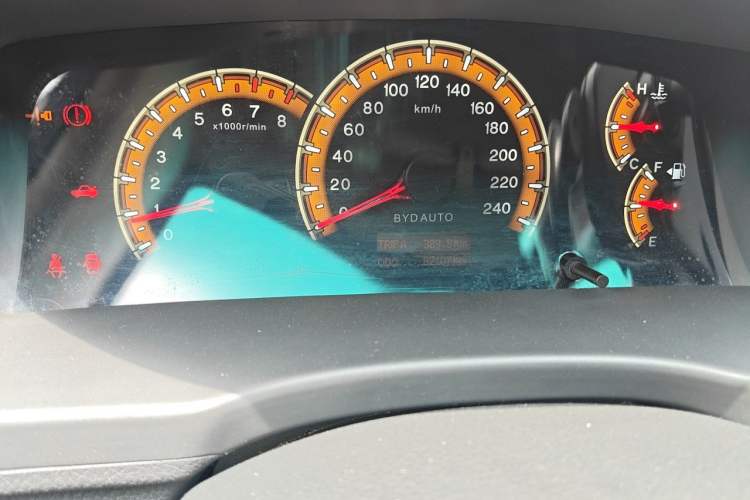 Used BYD F3 2014 1.5L Manual Luxury Model Odometer Close Up