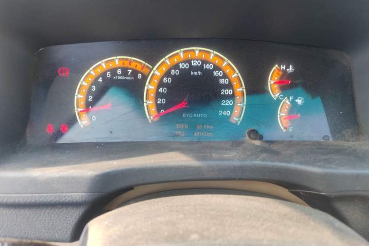 Used BYD F3 2014 1.5L Manual Comfort Model Odometer Close Up