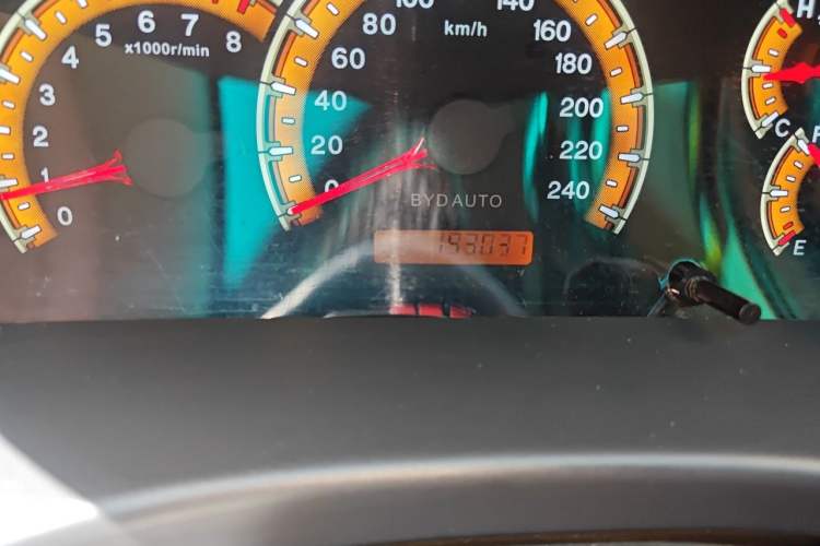 Used BYD F3 2014 1.5L Manual Luxury Model Odometer Close Up