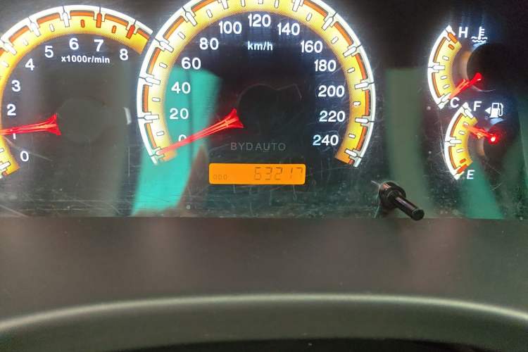 Used BYD F3 2014 1.5L Manual Luxury Model Odometer Close Up