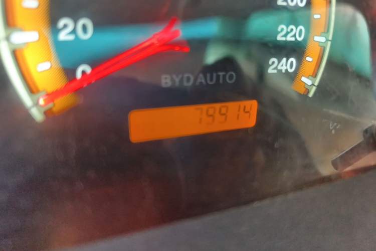 Used BYD F3 2014 1.5L Manual Luxury Model Odometer Close Up