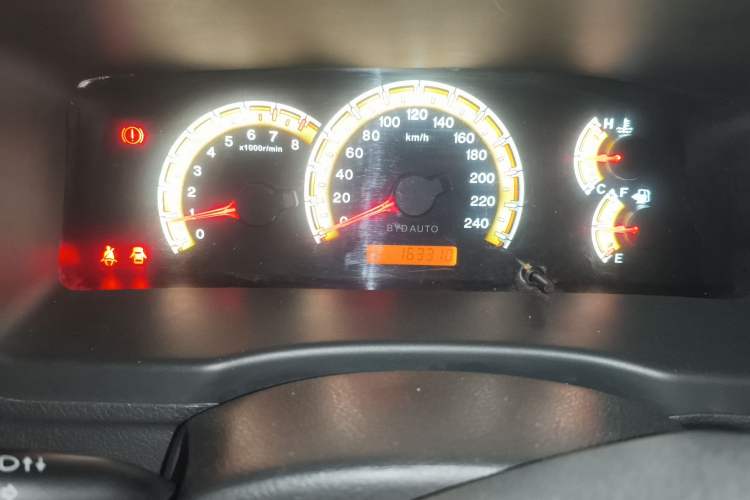 Used BYD F3 2014 1.5L Manual Luxury Model Odometer Close Up