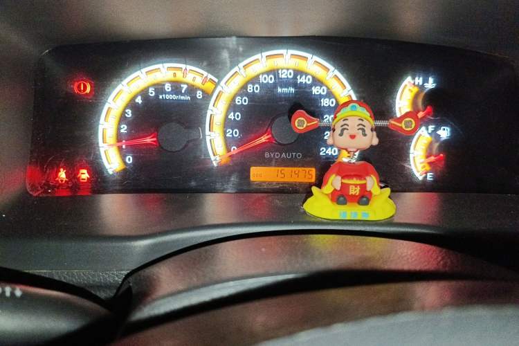 Used BYD F3 2014 1.5L Manual Luxury Model Odometer Close Up