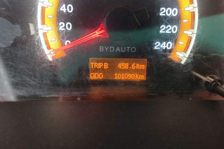Used BYD F3 2014 1.5L Manual Luxury Model Odometer Close Up