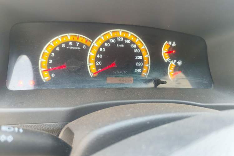 Used BYD F3 2014 1.5L Manual Luxury Model Odometer Close Up