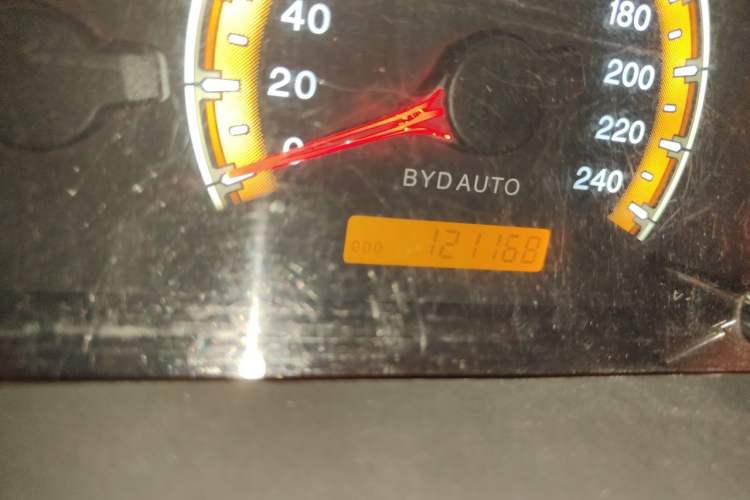 Used BYD F3 2014 1.5L Manual Luxury Model Odometer Close Up