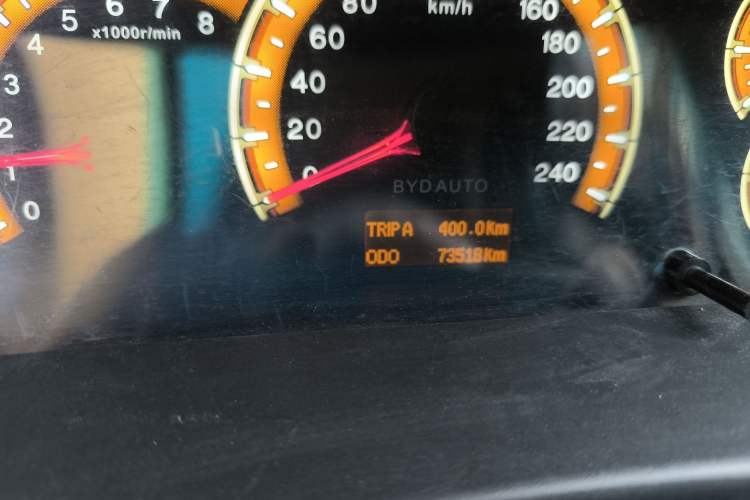 Used BYD F3 2014 1.5L Manual Luxury Model Odometer Close Up
