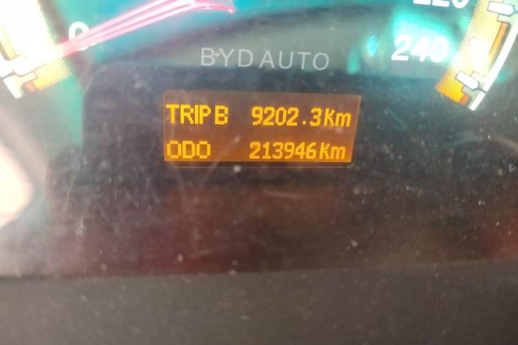 Used BYD F3 2015 Energy-Efficient Model 1.5L Manual Comfort Edition Odometer Close Up