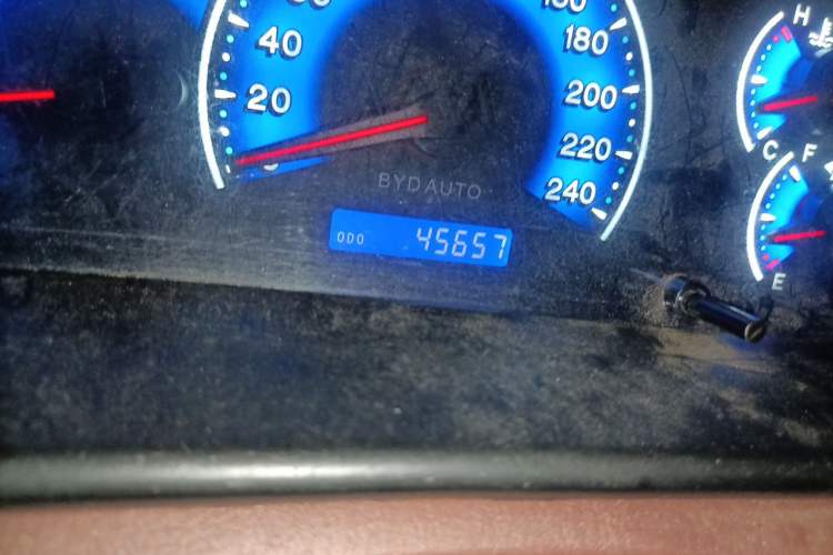 Used BYD F3 2015 Energy-Efficient Model 1.5L Manual Comfort Edition Odometer Close Up