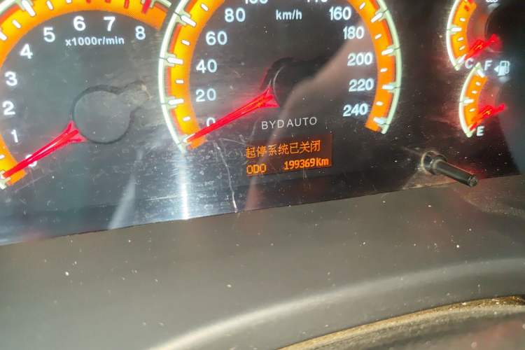 Used BYD F3 2015 Energy-Saving Edition 1.5L Manual Luxury Model Odometer Close Up